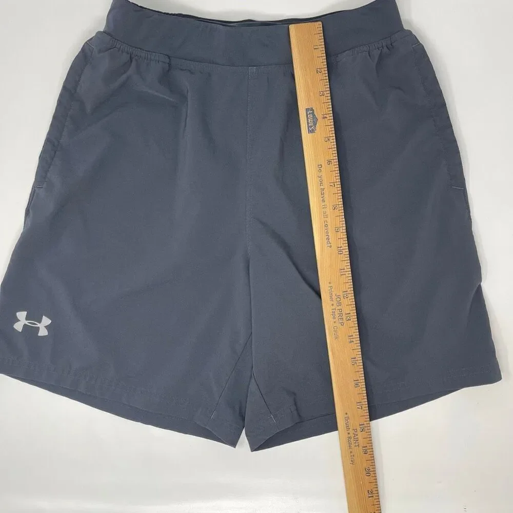 Under Armour Speedpocket Running Athletic Shorts Gray 1295570 Men’s Size Medium